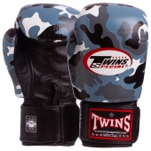 Twins Перчатки боксерские Кожа FBGVL3-ARMY 10Oz Серый