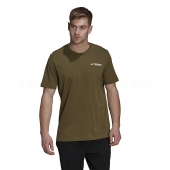 Adidas Футболка чоловіча Terrex Mountain Poly Logo Tee S Focus Olive