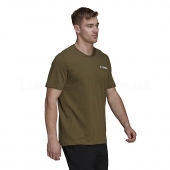 Adidas Футболка чоловіча Terrex Mountain Poly Logo Tee S Focus Olive