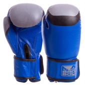 BDB Перчатки боксёрские Кожа MA-5433 10Oz Синий/Черный/Серый