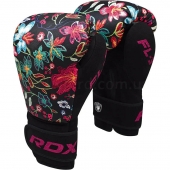 RDX Рукавиці боксерські FL-3 Floral 10Oz Чорний