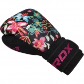 RDX Рукавиці боксерські FL-3 Floral 10Oz Чорний