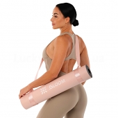 Bloom ремінь-стяжка для перенесення килимка Yoga Strap LB7080 Рожевий