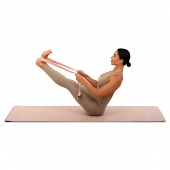 Bloom ремінь-стяжка для перенесення килимка Yoga Strap LB7080 Рожевий