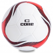 CORE Мяч футбольный №5 Hibred Super CR-012 PU Белый/Красный