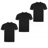 Donnay 3 Pack T Shirts Mens M Black