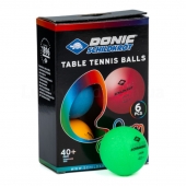 Donic Набір м'ячів для настільного тенісу Color Poopps 6шт MT-649015