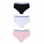 Elle Комплект трусиків підліткових 3 Pack of Hipster Briefs Junior Girls 10-11y White/Pink/Black