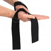 Ezous Лямки для тяги Leather Lifting Strap B-09 Чорний