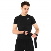 Ezous Лямки для тяги Leather Lifting Strap B-09 Чорний