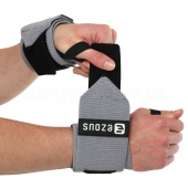 Ezous Бинти кистьові для жиму 2шт Strength Wrist Wraps C-04 Сірий