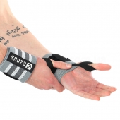 Ezous Бинти кистьові для жиму 2шт Strong Wrist Wraps C-06 Сірий/Білий