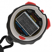 Flott Секундомір спортивний електронний 10 результатів F-106 Чорний/Срібний