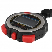 Flott Секундомір спортивний електронний 10 результатів F-106 Чорний/Срібний