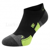 Karrimor 2 Pack Running Socks Mens 7-11 Black/Fluo