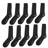 Lee Cooper 10 Pack Socks Mens Black 7-11