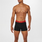 Lee Cooper Набір трусів боксерів чоловічих 10 Pack Hipster Boxer Shorts Mens S Black Brt W/B