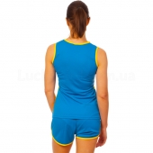 Lidong Форма для легкой атлетики женская LD-8302-1 L Синий/Желтый/Зеленый