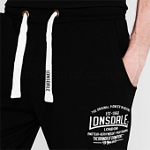 Lonsdale Box Lightweight Sweat Pants Mens Black X Large