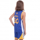 NB-Sport Форма баскетбольная подростковая NBA Golden 7354 S Синий/Желтый