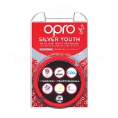 Opro Silver Mouth Guard White/Black