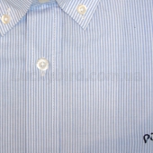 Pierre Cardin Мужская рубашка с коротким рукавом M Wht/Blu Stripe