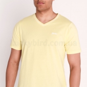 Slazenger V Neck T Shirt Mens L Yellow