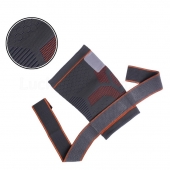 Sibote Наколенник бандаж эластичный с фиксирующим ремнем ST-960 S-M  Серый/Оранжевый