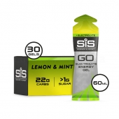 SiS Go Isotonic Energy + Electrolyte Gels Lemon and Mint 30x60ml