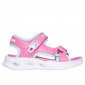 Skechers S-Lights Sola Glow Sandals Childrens 2(35) Pink/Blue