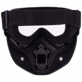 SP-Sport Защитная маска-трансформер MT-009 Черный/Прозрачный