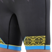 SP-Sport Трико для боротьби дитяче Ukraine JY-6607 7XS Чорний/Синій/Жовтий