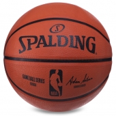 Spalding Мяч баскетбольный резиновый №7 NBA Outdoor 83385Z