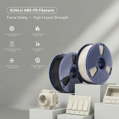 Sunlu ABS-FR (Flame Retardant) Пластик для 3D друку 1кг Black/Чорний