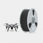 Sunlu Нейлон PA12-CF армований вуглеволокном для 3D друку 1кг Black/Чорний