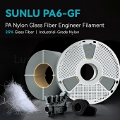 Sunlu Нейлон PA6-GF армований скловолокном для 3D друку 1кг Black/Чорний
