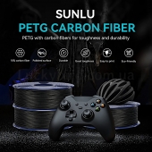 Sunlu PETG-CF Carbon Fiber Пластик для 3D друку 1кг Black/Чорний