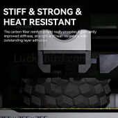 Sunlu PETG-CF Carbon Fiber Пластик для 3D друку 1кг Black/Чорний