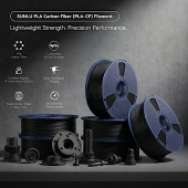 Sunlu PLA-CF Carbon Fiber Пластик для 3D друку 1кг Black/Чорний