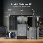 Sunlu Бокс для зберігання SP2 Set (Storage Box + PLA+2.0 Black 1kg*2)