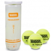 Teloon Мяч для большого тенниса X-TOUR T878P3-T606P3 3шт Салатовый