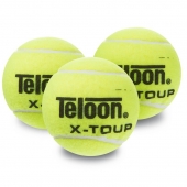 Teloon Мяч для большого тенниса X-TOUR T878P3-T606P3 3шт Салатовый