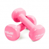 Zelart Гантелі для фітнесу з вініловим покриттям Beauty TA-5225 2шт 0,5кг Рожевий