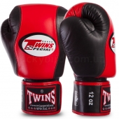 Twins Перчатки боксерские кожа BGVL7 12Oz Красный/Черный