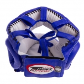 Twins Шлем боксёрский с бампером Кожа HGL10 L Синий