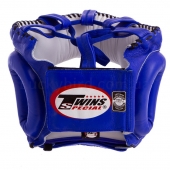 Twins Шлем боксёрский с бампером Кожа HGL10 L Синий