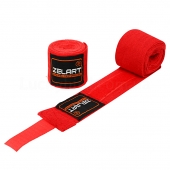 ZEL Бинты боксерские хлопок BO-3619 3м Красный