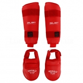 ZEL Защита голени и стопы для каратэ BO-7249 XS Красный