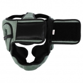 Zelart Шолом боксерський з повним захистом BO-1197 S Чорний/Оливковий