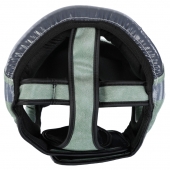 Zelart Шолом боксерський з повним захистом BO-1197 S Чорний/Оливковий